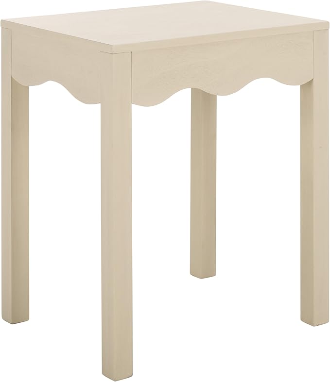 SAFAVIEH Home Collection Litith Sand Square Wave Accent Table