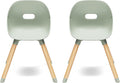 Lalo 2-Pack Play Chairs, Wood & Non-Toxic Plastic Toddler Chairs - Sturdy, Easy to Clean, Up to 200 lb. Weight Capacity, Blueberry