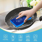 AIDEA XL Scrub Sponges Non-Scratch 6Count, Extra Large Sponges Kitchen, Sponge for Dishes, Cleans Fast Without Scratching Safe for Non-Stick Cookware, Cleaning Power for Kitchen, House