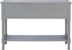 Safavieh Home Collection Haines Distressed Grey 4-Drawer Bottom Shelf Console Table