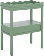 SAFAVIEH Home Collection Darlyn Sage Green 1-Drawer Rectangle Accent Table