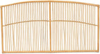 Maykoosh Bohemian Bliss Brown Rattan Modern Marvel Size Wall-Mount Headboard