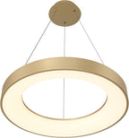 Possini Euro Design Cafferty Soft Sanded Gold Ring Pendant Lighting 23 1/2" Wide Modern Dimmable LED Fixture for Dining Room House Home Foyer Kitchen Island Entryway Bedroom Living High Ceilings