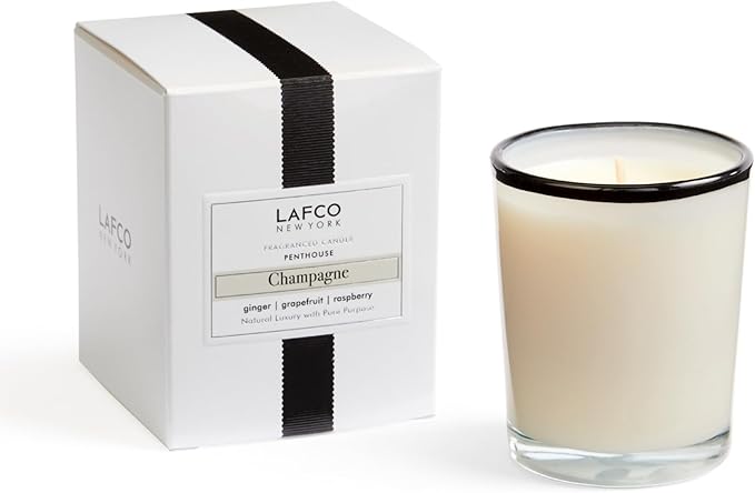 LAFCO New York Votive Candle, Champagne - 1.9 oz - 20-Hour Burn Time - Reusable Glass Vessel - Made in The USA