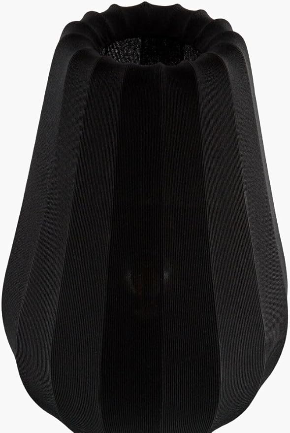 Livabliss Table Lamps, 31" Cayo Modern Bedside Nightstand Table Lamp for Bedroom Living Room Office, Black Body with Black Black Shade (31" H x 13" W x 13" D)