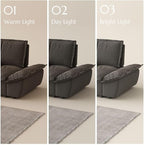 POVISON Oversized Modular Sectional Sailboat Sofa for Living Room with Adjustable Backrest Modern Sectional Couches Loveseat Large Deep Sofa Set 2 Seats Big Comfy Cloud Couch for House Office