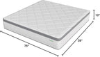 Novilla Twin Mattress, 10 Inch Twin Hybrid Mattress for Kids, Pocket Innerspring Pillow Top Mattresses for Motion Isolation, Pressure Relief & Edge Support, Medium Firm Feel