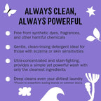 Molly's Suds Original Laundry Detergent Powder | Clean Laundry Detergent Powder for Sensitive Skin | Simple, Effective Ingredients, Stain Fighting | 120 Loads (Lavender)