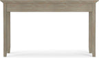 SIMPLIHOME Amherst Desk - 54-Inch Wide Solid Wood Writing Desk in Distressed Grey, Transitional Home Office Computer Table for Workspace or Study with 2 Drawers and Flip-Down Keyboard Tray