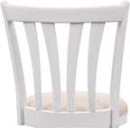 Hillsdale 29.5" Savana Wood Swival Bar Height Stool, White