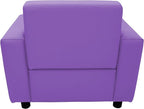 Factory Direct Partners SoftScape Inspired Playtime Classic Reading Chair, Children's Commercial-Grade Upholstered Furniture for Home, Daycare, Preschool, Library; Comfy Modern Design - Lavender