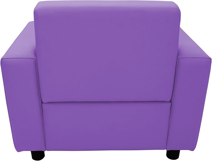 Factory Direct Partners SoftScape Inspired Playtime Classic Reading Chair, Children's Commercial-Grade Upholstered Furniture for Home, Daycare, Preschool, Library; Comfy Modern Design - Lavender
