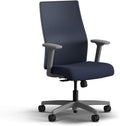 HON Ignition 2.0 Mid Back Task Chair, Spectrum Mesh, Standard Synchro-Tilt Control, Office Chair with Lumbar Support, Height and Width Adjustable Arms, Titanium Frame, Blueberry