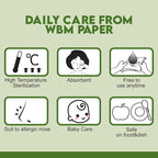 WBM Care Bamboo Facial Tissues, Bulk Box of 10 Packs, 150 Sheets Each, Total 1,500 Sheets, Soft and eco-friendly, perfect for everyday use, great value