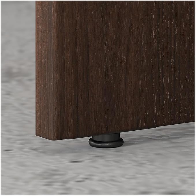 Bush Business Furniture Studio C Bow Front Desk, 72W x 36D, Black Walnut