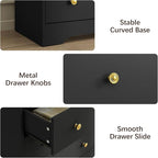 LYNSOM Modern 10 Drawer Dresser, 55.1" Wide Dressers & Chests of Drawers with Large Capacity Storage, Mid Century Black Dresser for Bedroom, Hallway, Black