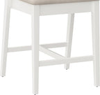 Hillsdale Dresden Wood Counter Height Stool, White