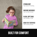 GORILLA GRIP Slip Resistant Soft Washable Stain Resistant Area Rug, 5x7, Plush Thick Carpet for Nursery, Bedroom, Living Room, Non-Shedding Floor Rugs, Kid and Pet Friendly, Baby Home Decor, Taupe