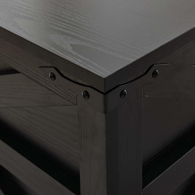 Lift Top Coffee Table, 31.5" Square Coffee Table with Storage, Farmhouse Coffee Tables for Living Room, Cocktail Tables with Large Hidden Compartment, Rustic Black