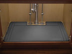 WeatherTech SinkMat – Waterproof Under Sink Liner Mat for Kitchen Bathroom – 34” x 22” Inches - Durable, Flexible Tray – Home undersink Organizer Must Haves, Black
