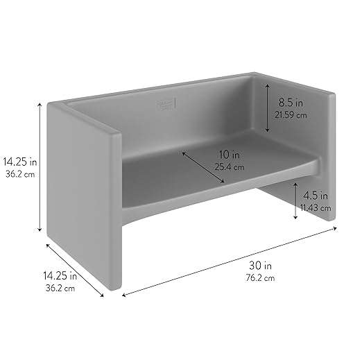 Children's Factory Adapta-Bench, CF910-028 Red, Kids Flexible Seating, Classroom, Preschool and Daycare Furniture, Indoor or Outdoor Toddler Chairs