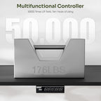 Monomi Electric Standing Desk, 55x24 Inches Height Adjustable Sit Stand up Desk, Large Ergonomic Home Office Desk with Memory Preset Controller,Black
