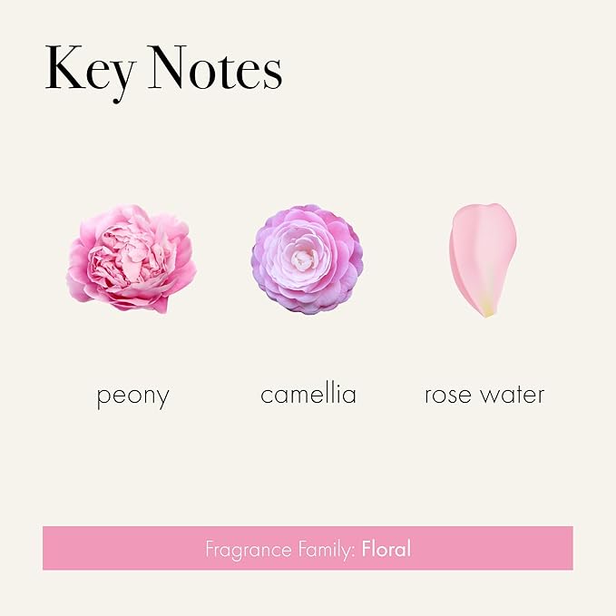 LAFCO New York Signature Candle, Duchess Peony - 15.5 oz - 90-Hour Burn Time - Reusable, Hand Blown Glass Vessel - Made in The USA