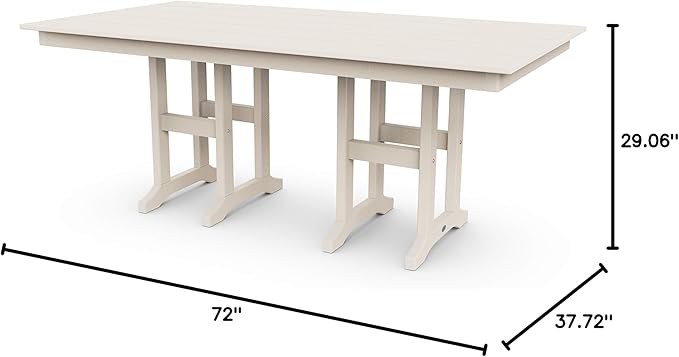 POLYWOOD® Lakeside Dining Table, Sand