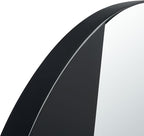 Safavieh Home Collection Dinas Modern Black 28-inch Round Decorative Accent Wall Mirror for Bedroom Living Room Bathroom Entryway