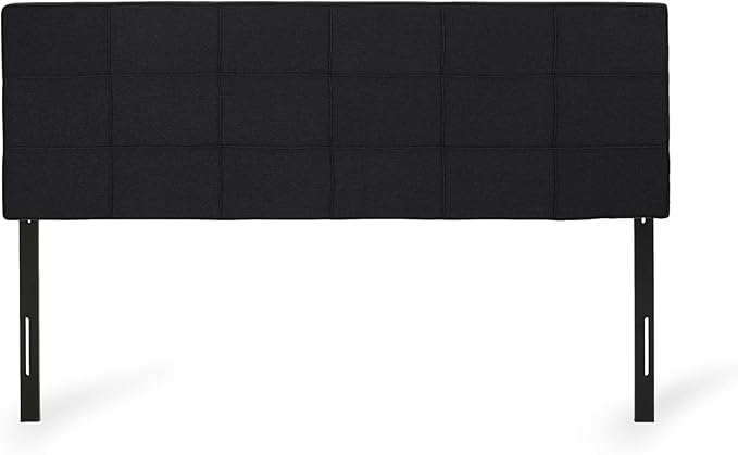 Christopher Knight Home Contemporary Upholstered King/Cal King Headboard, Black