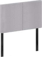 Furinno Roanne Upholstered Headboard, Twin, Glacier