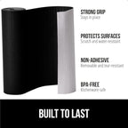 GORILLA GRIP Slip Resistant Drawer and Shelf Liner 2 Pack, Non Adhesive Water Resistant, Easy Clean and Trim, Smooth Surface Liners for Kitchen Cabinet, Shelves, Drawers, Pantry, 12 in x 20 FT, Black