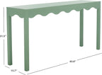 SAFAVIEH Home Collection Lilith Farmhouse French Country Sage Wavy Console Table for Entryway, Living Room, Foyer