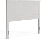 Glenwillow Home Wainscott Wood Panel Headboard in White - Queen Size