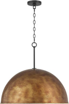 Possini Euro Design Julian 24" Rustic Industrial Pendant Ceiling Light Fixture Dining Room Over Table Kitchen Island Foyer Dome Hanging 4-Light Brown Bronze Finish Hallway Entryway Living Room