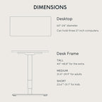 FLEXISPOT E6 Standing Desk 3 Stages Dual Motor Electric 60x24 Inch Whole-Piece Board Height Adjustable Electric Sit Stand Desk(Black Frame + Black Desktop, 2 Packages)