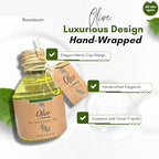 Turkish Bath Set by Roomsium, Olive Box Hotels, Airbnb essentials for hosts |Paraben-free-Toiletries for Hotels, Airbnb- Shampoo,BodyLotion,BodyGel, HairConditioner,125 Pieces (25 Individual boxes)