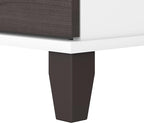Bush Furniture 2 Drawer Lateral File Cabinet, Letter and Legal-Size Document Storage for Home or Professional Office, Somerset Collection, White and Storm Gray