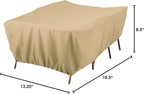 Classic Accessories Terrazzo 80 Inch Sectional Sofa/General Purpose Patio Furniture Cover