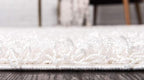 Unique Loom Solid Shag Collection Area Rug (8' Square, Snow White)