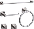 5 Pieces Brushed Nickel Bathroom Hardware Set,Wall Mounted 23.6 inch Towel Bar Set,Towel Rack Set,Toilet Paper Holder, Bathroom Accessories Set