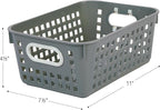 Really Good Stuff Medium Plastic Book Baskets, 11" by 7.5" by 4.5" - 12 Pack, Rainbow, Versatile Storage Solution for Classroom, Home and Office l Toy Storage, Multi-Purpose Organizer Basket