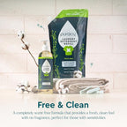 Puracy Laundry Detergent Refill - Enzyme-Powered Liquid Detergent Concentrate, Natural Laundry Detergent Seen on TikTok, Non-Toxic (Free & Clear, 48 fl oz, 192 Loads)