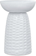 SIMPLIHOME Boyd 13-inch Wide Solid Mango End Table in White, Contemporary-Style Accent Table for Living Room, Bedroom, or Family Room, Assembled