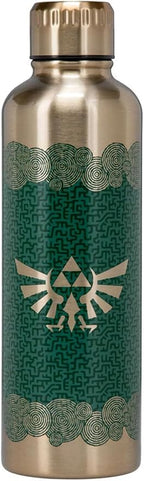 Paladone Tears of The Kingdom Official Licensed Zelda Metal Water Bottle, Gamer Fan Decor and Gift, Gaming Desk Accessory for All Ages, Collectors Drinkware