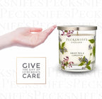 Pecksniff’s 1 Wick Candle – Sweet Pea & Lark Spur, 184 g / 6.49 oz – Long Lasting Burn, Elegant Home Decor & Relaxing Ambiance