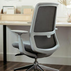 Haworth Soji Office Chair with Ergonomic Adjustments and Lumbar Support, Flexible Mesh Back (Mist)