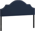 Hillsdale, Cynthia Upholstered Full/Queen Adjustable Headboard, Navy