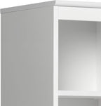 Prepac Narrow Coat Rack Freestanding Hall Tree with 3 Hooks, Entryway Furniture for Coat and Shoe Storage, Entryway Organization with an Adjustable Shelf, 14.75"W x 72.5"H x 15.5"D, White