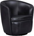 Parker Living Barolo - Vintage Onyx Genuine Italian Leather Swivel Club Chair